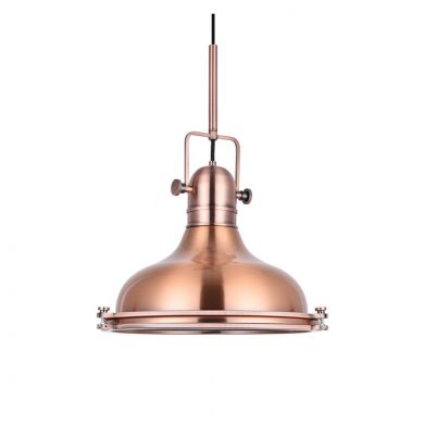 Rose gold pendant light