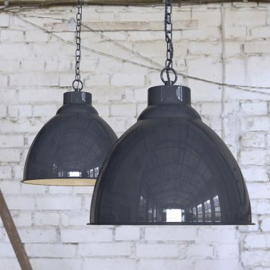 Oxford Vintage Pendant Light Leaden Grey