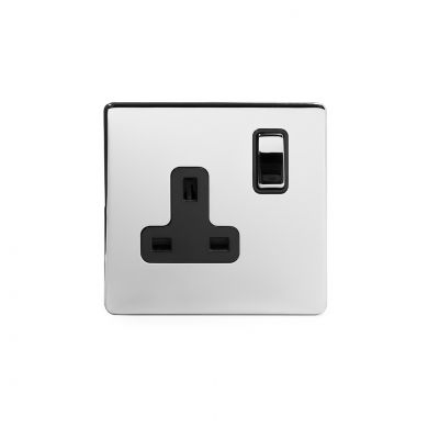Polished Chrome Screwless Socket