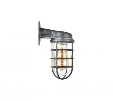 Broadwick Black Brushed White Indoor Nautical Bulkhead Wall Light