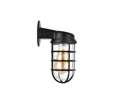 Broadwick Coffee Black Finish Indoor Nautical Bulkhead Wall Light