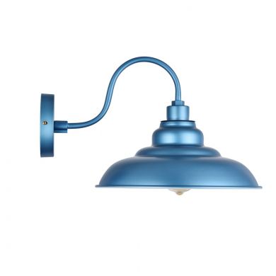 Portland Reclaimed Style Wall Light Aston Blue