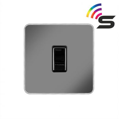 Soho Lighting Black Nickel 1 Gang 150W Smart Rocker Switch - Elesi