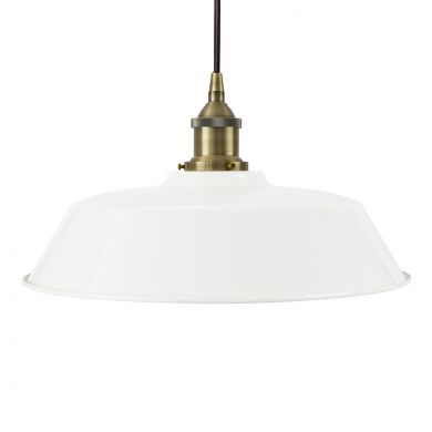 White Kitchen Island Pendant Light - Chancery 