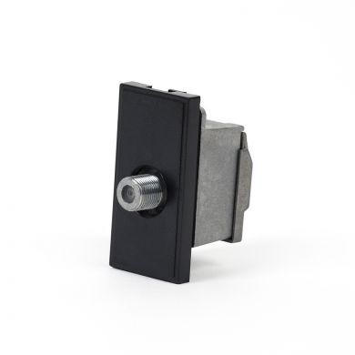 F Connector Module | Black F Connector