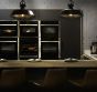 Brewer Caged Coffee Black Step Kitchen Island Pendant - Soho Lighting