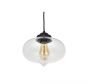 Soho Lighting Goslett Clear Blown Glass Fish Bowl Pendant Light