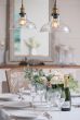 Soho Lighting Romilly Edison Industrial Clear Glass Step Breakfast Bar Pendant Light