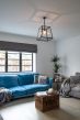Geo Trapeze Metal and Glass Lantern Pendant Light - Soho Lighting