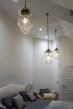 Soho Lighting Glasshouse Brass Clear Glass Schoolhouse Hallway Pendant Light
