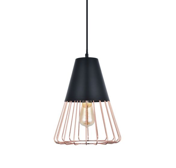 Rose gold pendant light