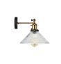 Romilly Etched Glass Double Funnel French Style Wall Light - Soho Lighting