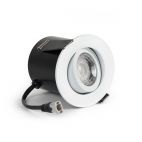 Soho Lighting White 3K Warm White Tiltable LED Downlights, Fire Rated, IP44, High CRI, Dimmable