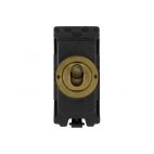 Soho Lighting Old Brass 20A Double Pole CM-Grid Toggle Switch Module