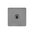 Soho Lighting Black Nickel Flat Plate 20A 1 Gang 2 Way Toggle Switch Screwless