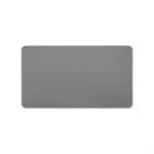 Soho Lighting Black Nickel Flat Plate Double Blank Plates Screwless