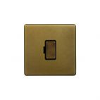 Soho Lighting Old Brass 13A Double Pole Unswitched Fused Connection Unit (FCU)