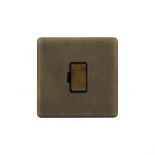 Soho Lighting Vintage Brass 13A Double Pole Unswitched Fused Connection Unit (FCU)