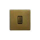 Soho Lighting Old Brass 10A 1 Gang 2 Way Switch