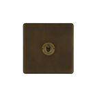Soho Lighting Vintage Brass 1 Gang 2 Way Toggle Switch