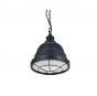 Ganton Vintage Cage Pendant Light Matt Black