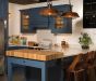 Brewer Caged Bronze Step Kitchen Island Pendant light - Soho Lighting
