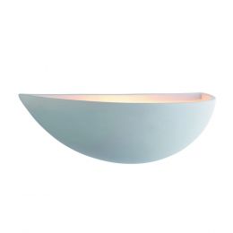 Saxby Mini crescent wall 40W Plaster Uplighter
