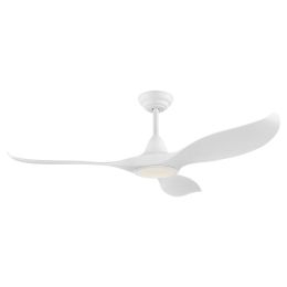 EGO Lighting Punka White Small Ceiling Fan with LED Light