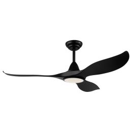 EGO Lighting Punka Black Small Ceiling Fan with LED Light