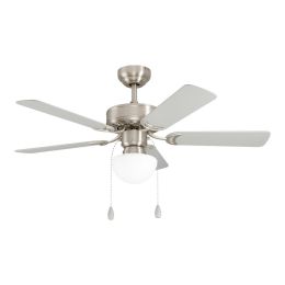 EGO Lighting Punka Satin Nickel Ceiling Fan