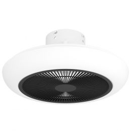 Eglo SAYULITA White & Black Ceiling Fan w Tuneable LED Light