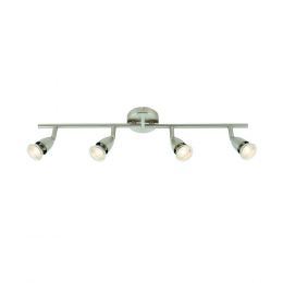 Saxby Amalfi 4 Light satin nickel 35W Spotlight Bar