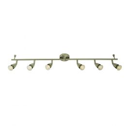Saxby Amalfi 6 Light satin nickel 35W Spotlight Bar
