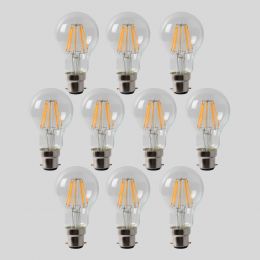 8w B22 3000K Transparent Dimmable