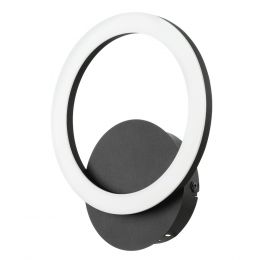 Eglo PARRAPOS-Z Black Smart LED Round Wall Light 12W