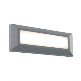 Saxby Severus Grey Landscape Direct IP65 3W warm white Exterior Wall Light