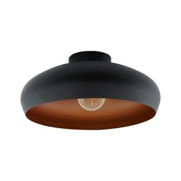 EGO Lighting Ceiba Modern Black & Copper Ceiling Light