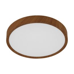 Musa Large Brown Round LED Ceiling Light Black