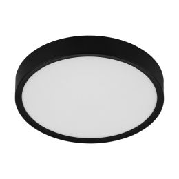EGO Lighting Musa Small Black Round LED Ceiling Light Black