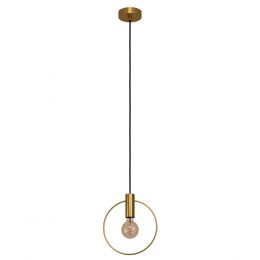Eglo MANIZALES Brushed Brass Art Deco Ring Pendant Light