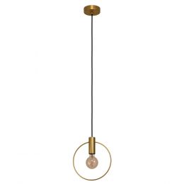 Eglo MANIZALES Brushed Brass Art Deco Ring Pendant Light