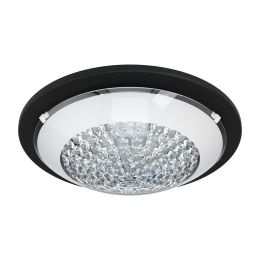 Lucent  Black & Crystal LED Ceiling and Wall Light