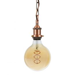 Soho Lighting Antique Copper Decorative Bulb Holder with Chain