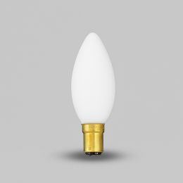Soho Lighting 3W Dim to Warm B15 Matt White Candle LED Bulb