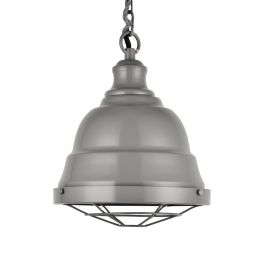 Ganton Vintage Cage Pendant Light French Grey