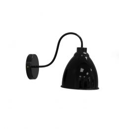 Soho Lighting Gloss Black Oxford Vintage Wall Light