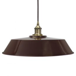 Burgundy Red Large Chancery Painted Pendant Light
