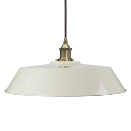 Clay White Large Chancery Painted Pendant Light