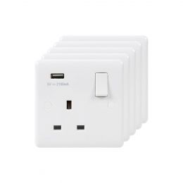 Single USB Socket White