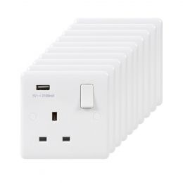 Single USB Socket White
